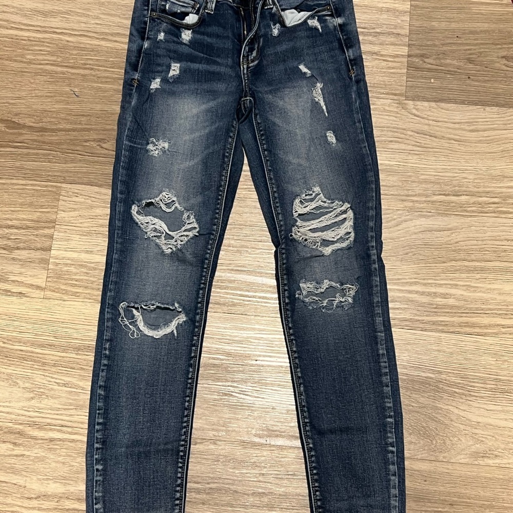 Mudd Dark Blue Low Rise Skinny Jeans